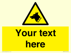 Custom Warning: Guard dog